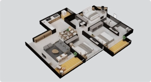 3 BHK Plan